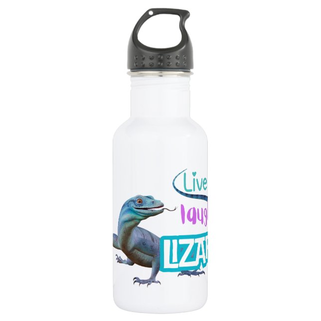 Live Laugh Lizard 532 Ml Water Bottle (Front)