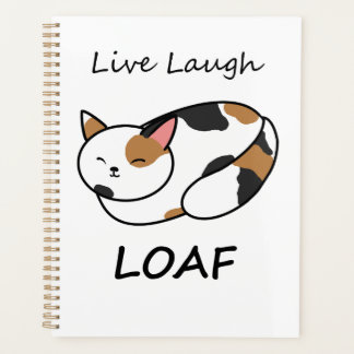 Live Laugh Loaf Calico Cat Organisateur
