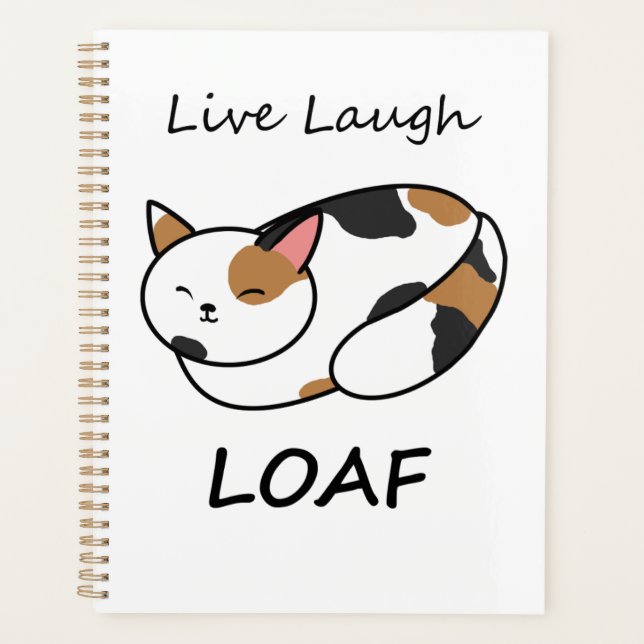 Live Laugh Loaf Calico Cat Organisateur (Devant)