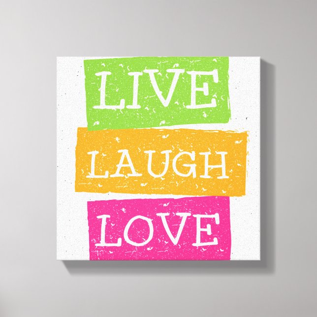 Live Laugh Love 2 Canvas Print (Front)