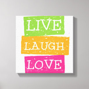 Live Laugh Love 2 Canvas Print