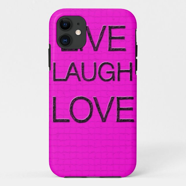 Live Laugh Love 3D iPhone Case (Back)