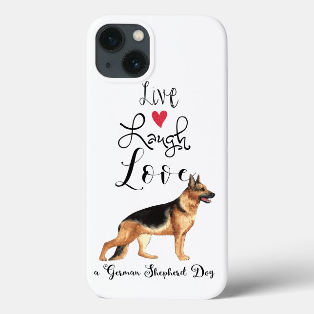 Live Laugh Love a German Shepherd Case-Mate iPhone Case (Back)