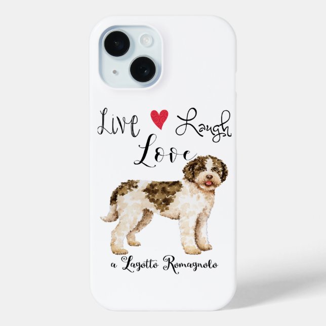 Live Laugh Love a Lagotto Romagnolo Case-Mate iPhone Case (Back)