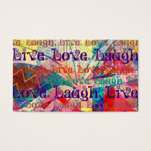 Live Laugh Love Abstrait Textured Plaid Motif