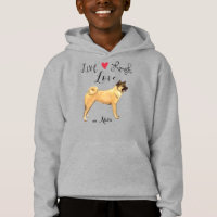 Live Laugh Love an Akita Hoodie