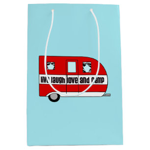 Live, Laugh, Love and Camp Medium Gift Bag