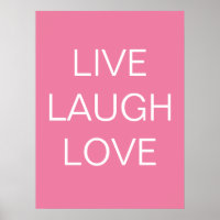 live - laugh - love  art print