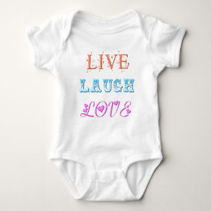 Live, Laugh, Love Baby Bodysuit