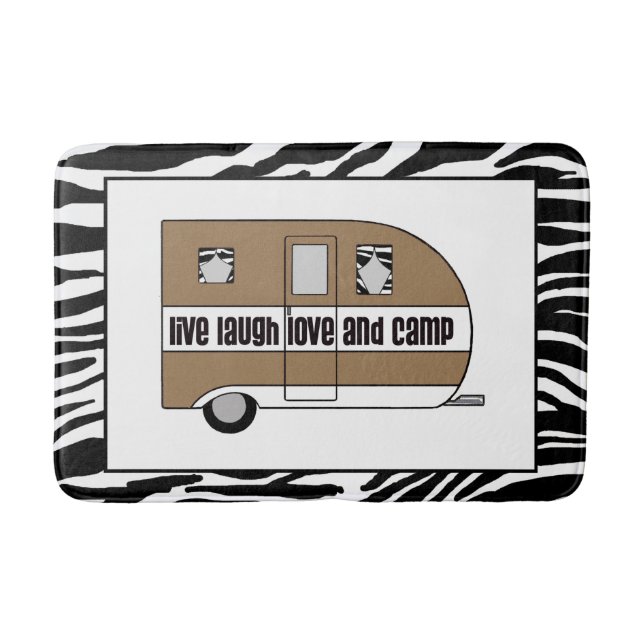 LIVE LAUGH LOVE & CAMP BATH MAT (Front)