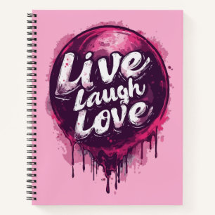 Live Laugh Love Carnet - Gratitude & Créativité