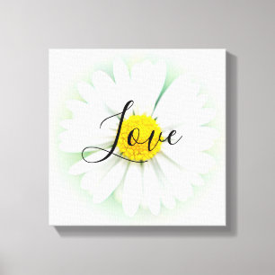 Live Laugh Love Daisy Canvas Print