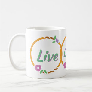 Live Laugh Love Flower Ring Coffee Mug