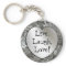 Live, Laugh, Love! Glitter Keychain