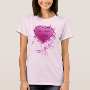 Live, Laugh, Love Grunge Floral Women's Shirt
