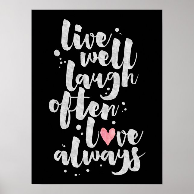 Live Laugh Love - Inspirational Poster (Front)