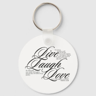 Live Laugh Love Keychain