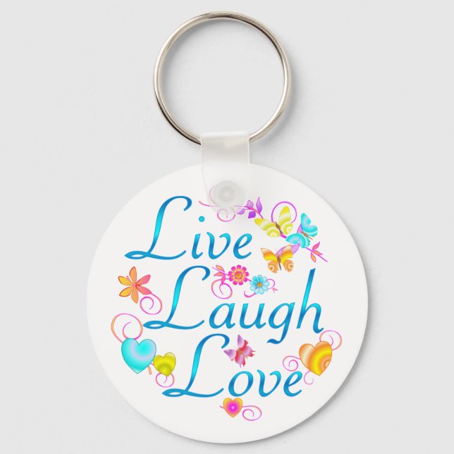 Live, Laugh, Love Keychain (Front)