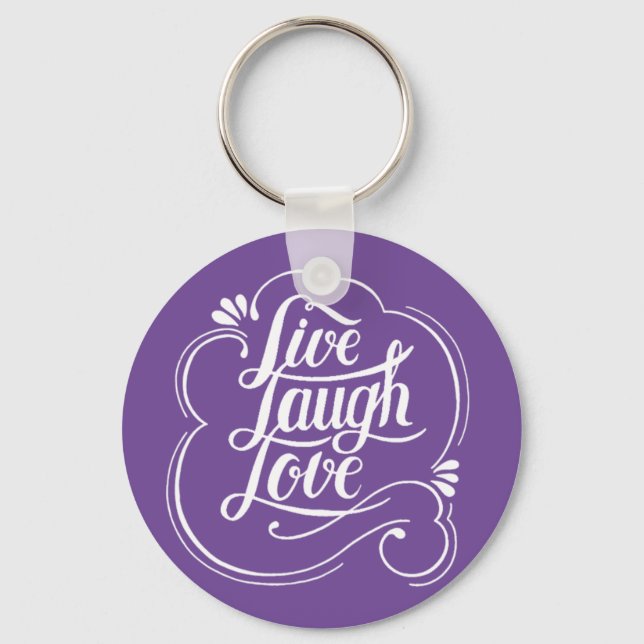LIve laugh love  Keychain (Front)