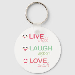 Live Laugh Love Keychain
