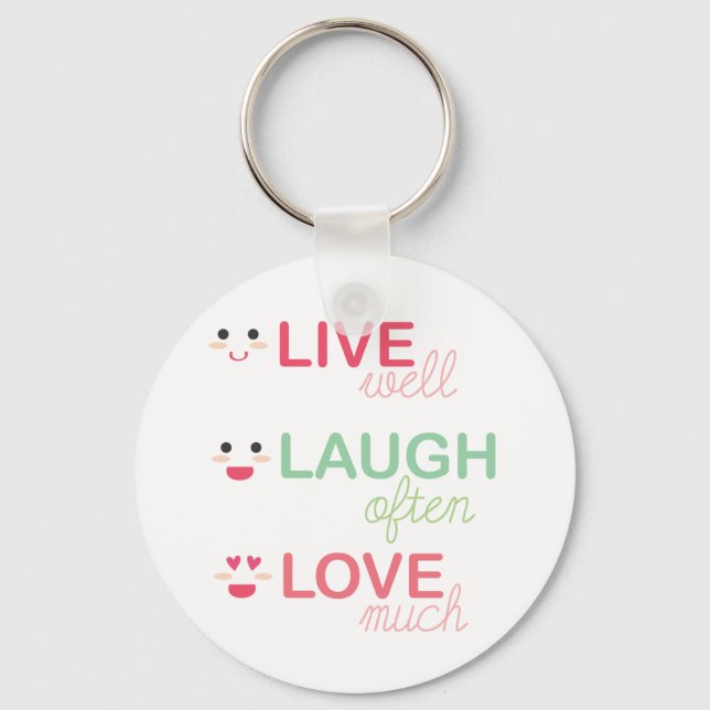 Live Laugh Love Keychain (Front)