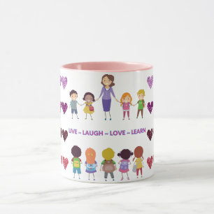 Live ~ Laugh ~ Love ~ Learn School Teacher Mug