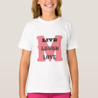 Live Laugh Love Monogram Tee – Fun & Modern