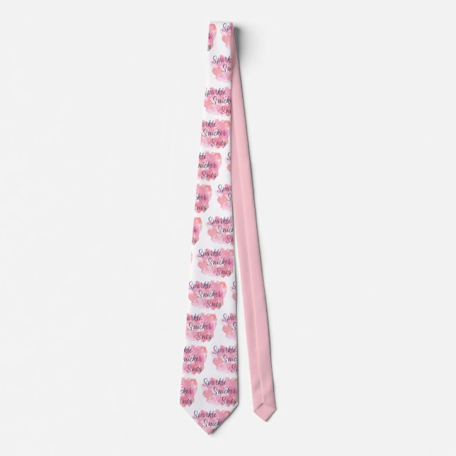 Live Laugh Love or Sparkle Snicker Snog Tie (Front)
