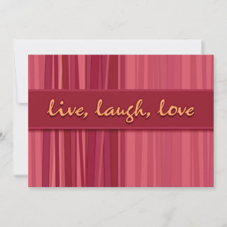 Live Laugh Love Pink Mother’s Day Invitation
