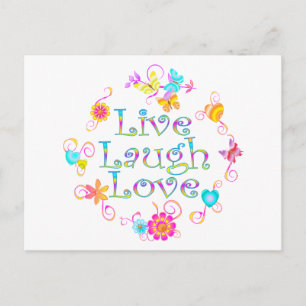 Live Laugh Love Postcard