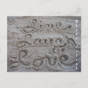 Live, Laugh, Love Postcard