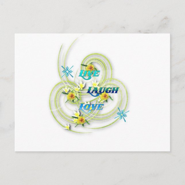 Live, Laugh, Love Postcard (Front)
