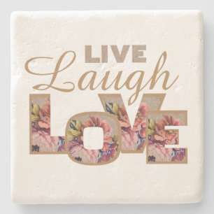 Live, Laugh, love Stone Coaster