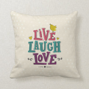 LIVE LAUGH LOVE THROW PILLOW