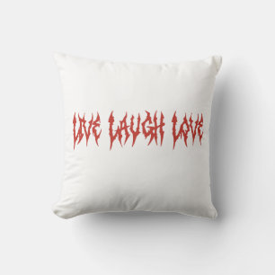 Live laugh love throw pillow