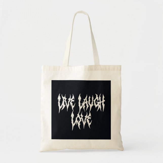 Live, Laugh, Love Tote Bag (Front)
