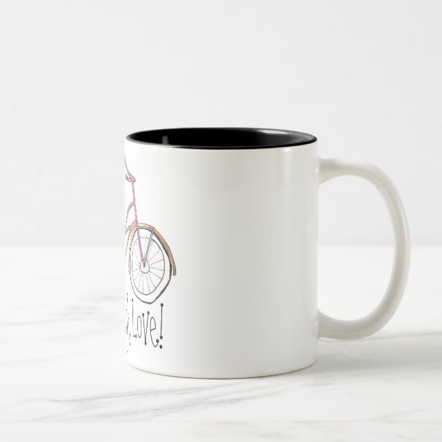 Live, Laugh, Love! Two-Tone Coffee Mug (Right)