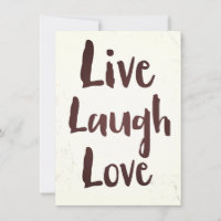 Live Laugh Love vintage inspirational quote