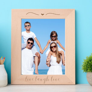 Live Laugh Love Wood Photo  Etched Frames