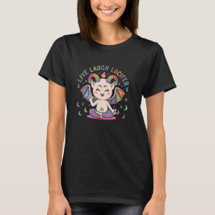 Live Laugh Lucifer Cute Baphomet Demon Devil T-Shirt