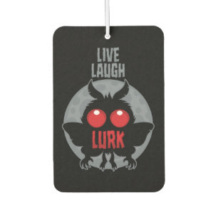 Live Laugh Lurk Mothman Cryptid Air Freshener