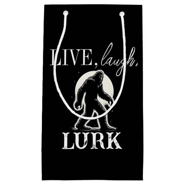 Live, Laugh, Lurk Small Gift Bag (Front)