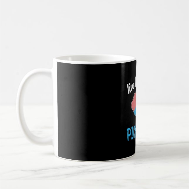 Live Laugh Play Pickleball  Coffee Mug (Left)