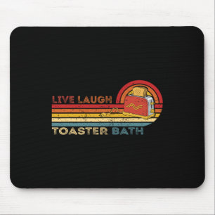 Live Laugh Toaster Th Vintage Skeleton Meme Dark H Mouse Pad