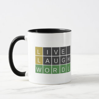 Live laugh Wordle Mug