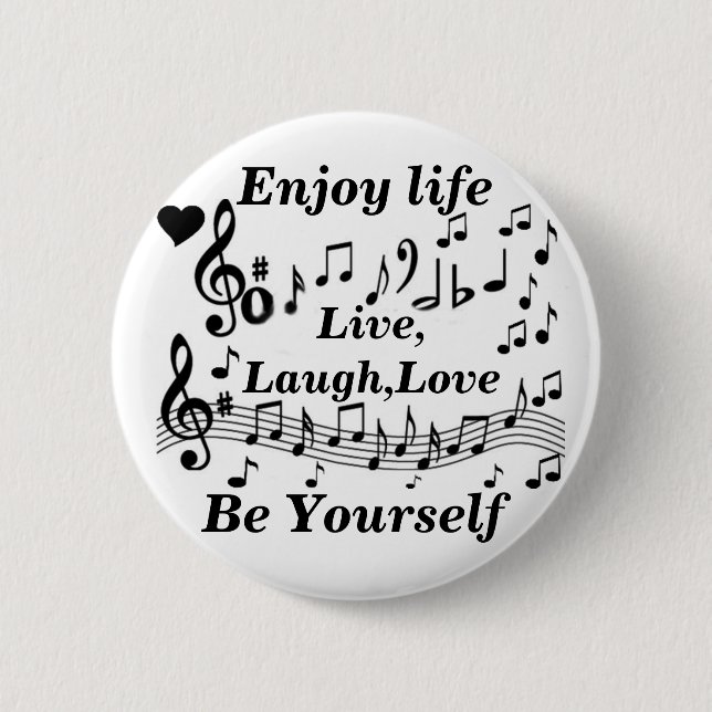 Live,Laught,Love_ 2 Inch Round Button (Front)