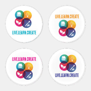 Live.Learn.Create Coaster Set