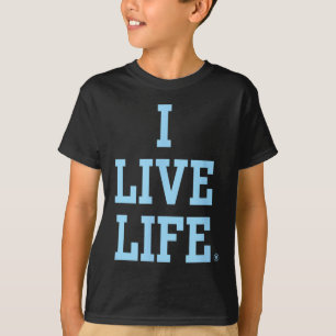 Live Life Bold Motivational Blue Inspirational Slo T-Shirt