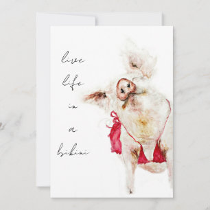 Live Life in a Bikini Invitation