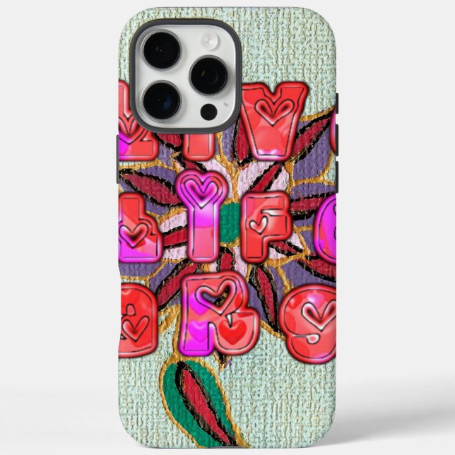 "Live Life Large" Art Print Case-Mate iPhone Case (Back)